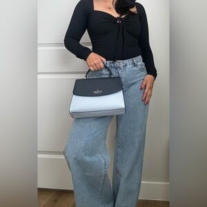 ♠️Kate Spade Sky Blue/ Navy colorblock Handbag/ Crossbody♠️
